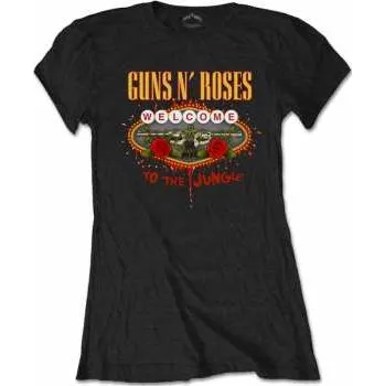 Pánské tričko Merch Guns N' Roses: Dámské Tričko Welcome To The Jungle XXL 2022