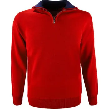 Pánský svetr Kama Merino svetr 4105 104 - červená S