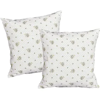 Polštář Forbyt Návlek na Polštář, Decora růžičky, šedá Polštáře a přikrývky: 45 x 45 cm