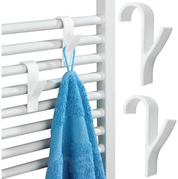 Věšák Interex design Sada 2ks věšáků na radiátor ALAGO / Bílý matný