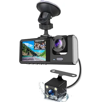 Kamera do auta bezpečnostní palubní kamera do auta 3 v 1+3kamery (Záznamová kamera do auta+ 3 kamery.)