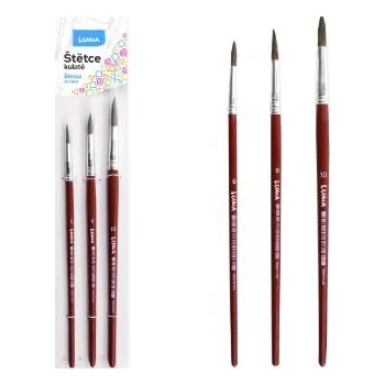 Umělecký štětec Majjam Štětce kulaté SADA 3KS