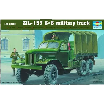 Plastikový model ZIL-157 6X6 military truck - Trumpeter 01001