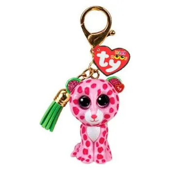 plyšák TY Mini Boos Clip GLAMOUR - růžový leopard