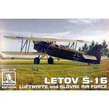 Plastikový model Letov Š-16 Luftwaffe and Slovak Air Force - Brengun BRP72024