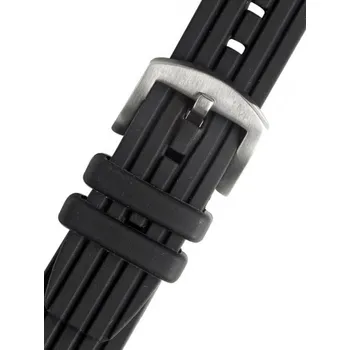 Silikonový řemínek Morellato Brenta M 4025187.019, černý - 24 mm