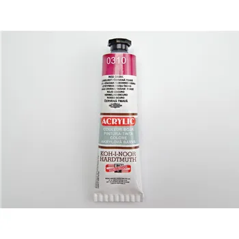 Výtvárné potřeby KOH-I-NOOR Akrylová barva 162715 / 0310 tmavě červená 40ml