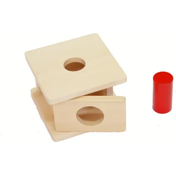 Hračka pro nejmenší Moyo Montessori Box na vkládání úzkého válečku