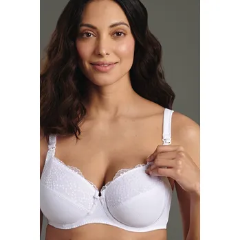 Dámská móda Anita Kojící podprsenka s odlehčenou kosticí Miss Orely bílá s krajkou Velikost: 95/F