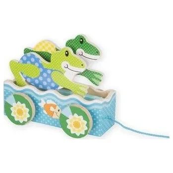 Melissa & Doug První hraní - Dřevené tahací žáby