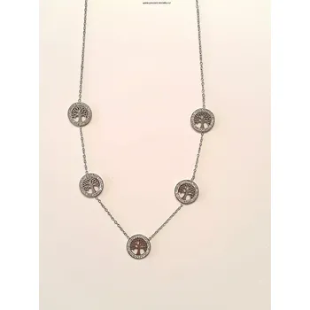 Náhrdelník Náhrdelník chirurgická ocel - strom života se SW kamínky (Náhrdelník z chirurgické oceli - strom života )