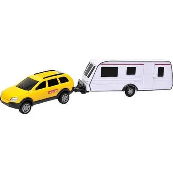 autíčko Mac Toys Auto s karavanem 1:32