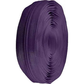 Zip spirálový No 5 metráž pro jezdce typu POL, barva 194 švestková