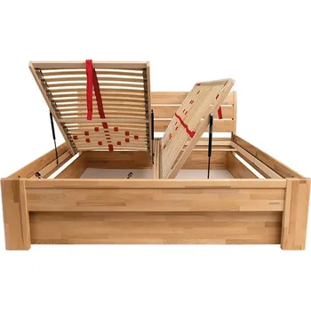 Postel Úložný prostor Lavana a Veroli 200x90 Buk napojovaná spárovka Doprava ZDARMA.