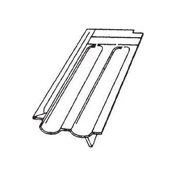 Střešní krytina Bramac Granát 11 engova taška krajní levá antracitová