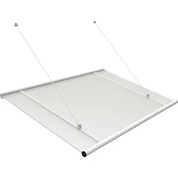 Stříška nad vchodové dveře Vchodová stříška Garching 1515 x 970 x 855 mm bílá