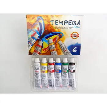 Vodová barva KOH-I-NOOR Temperové barvy 162547/6, 16ml, Motýl, 6ks