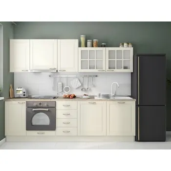 Kuchyňská linka JL Marley 270 cm Béžová/Mramor Latina