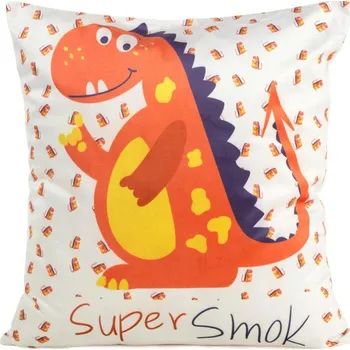 Povlak na polštářek Dětský dekorační povlak na polštář 45x45 cm - dinosaurus