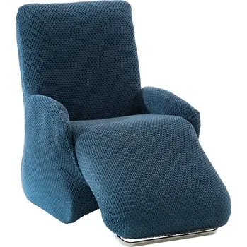 Napínací potah Blancheporte Extra pružný potah na relaxační křeslo, s texturou modrá relaxační křeslo