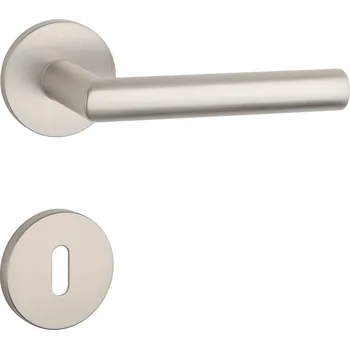 Dveřní kování AT - ARABIS - R 7S rozety BB, klika/klika NP - Nikl perla