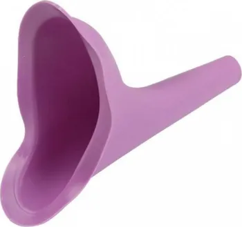 Intimní hygienický prostředek Cestovní hygienická pomůcka pro ženy pro močení vestoje 15 cm fialová