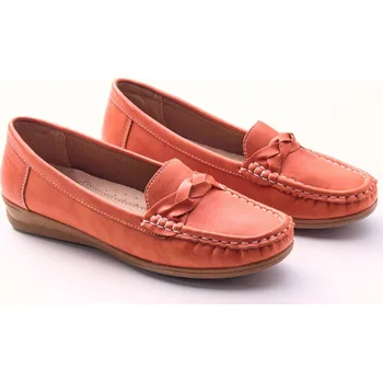 Dámské pantofle 3Pagen Mokasíny Cleo oranžová 41