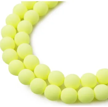 Dětské navlékací korálky Estrela České mačkané korálky Estrela BONDELI 8 mm soft yellow