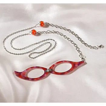 Brýle na čtení 3Pagen Brýle na čtení s řetízkem červená +2,5 dpt