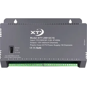 Příslušenství pro kamerový systém Napájecí zdroj 12V 16A (200W) 16CH model XTY-20012C16 (HIKVISION) pro kamery