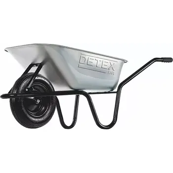Kolečko Stavební-zahradní kolečko Detex D1, 85l do 160 kg korba Zn, DTX102 350-8 nafukovací kolo, ložisko (Detex DTX102 stavební i zahradní kolečko se zinkovanou korbou 85 l, kuličková ložiska v kolečku)