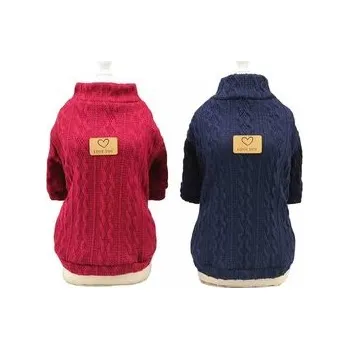 Obleček pro psa Svetr/mikina pro psa Love You - Tmavě Modrá 2XL