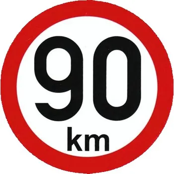samolepka Samolepka rychlosti 90 km 150 mm