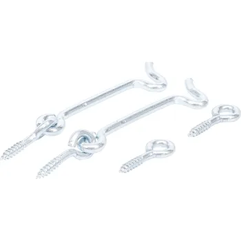 Sada nářadí BGS Diy BGS80942, Sada zajišťovacích háčků s okem 4,0x80mm 2dílná