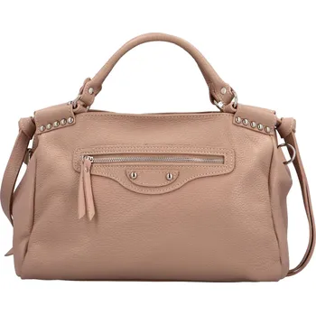 Dámská kožená kabelka do ruky starorůžová - Delami Dajka růžová