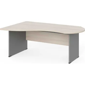 Psací stůl Rohový stůl Manager 180 x 120 cm, levý, akát světlý / šedá