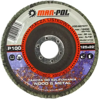 Brusný kotouč Kotouč brusný lamelový, 125mm, P100 MAR-POL M07977