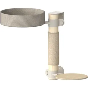 Fantail škrabadlo s odpočívadlem nástěnné No. 2 šedohnědé 60 cm + Doprava zdarma