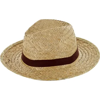 Klobouk Pánský klobouk Jr, sláma, 57, béžová, hnědá G31120057