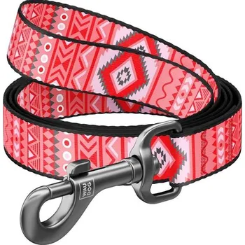 Vodítko pro psa Vodítko nylon 25mmx122cm WAUDOG Etno červené