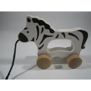 Dřevěná hračka Tahací zebra (Značka: HAPE)