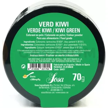 Výroba svíčky Potravinářské barvivo zelené, kiwi 70 g | SOSA, 41468