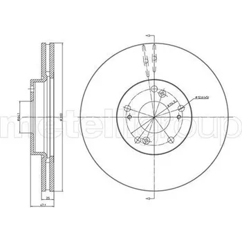Brzdový kotouč Brzdový kotouč METELLI 23-0997C