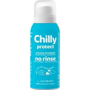 Intimní hygienický prostředek Chilly Protect No Rinse Intimate Detergent bezoplachová pěna na intimní hygienu 100 ml