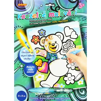 omalovánky Magické malování vodou medvídek – kouzelné vodní omalovánky | 1 obrázek + vodní štětec