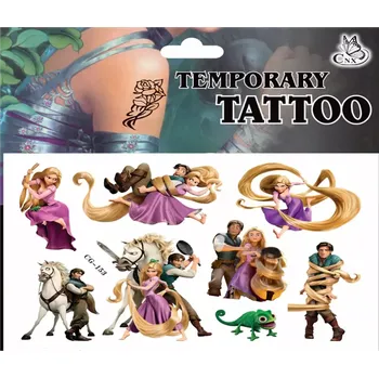Odstranitelné tetování Dětské dočasné tetování - PRINCEZNA NA VLÁSKU - LOCIKA (Značka: TAKARA TOMY)