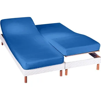 Prostěradlo Blancheporte Napínací prostěradlo na polohovací postel zn. Colombine® s hloubkou rohů 26 cm, z polycotonu oceán napínací prostěradlo 140x190 cm