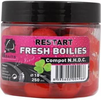 Boilies LK Baits Fresh Boilie Restart Compot N.H.D.C 14mm 150ml