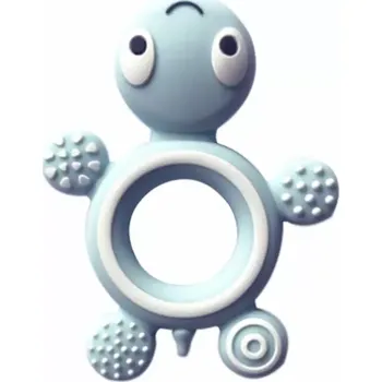 Silikonové kousátko - ŽELVIČKA - světle modré (Značka: BBFISH)