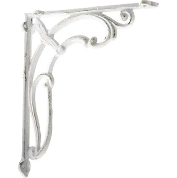 police Litinová konzole Nina bílá, 2,5 x 20 x 23,5 cm